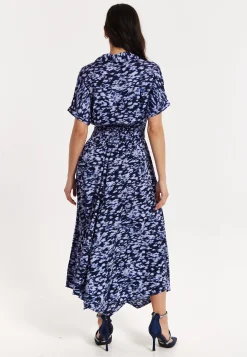 Abstract Printed Elasticated Waist Dress