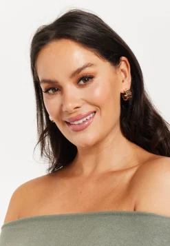 Circling Bliss Hoops Gold Earrings