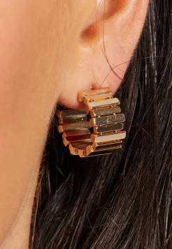 Circling Bliss Hoops Gold Earrings