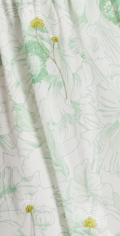 Floral Embroidered Wrap Front Maxi Dress