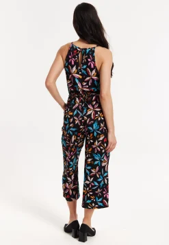 Floral Print Sleeveless Jumpsuit