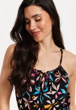 Floral Print Sleeveless Jumpsuit