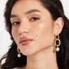 Gold Pearl Drop Earrings