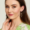 Liquorish Diamond Shaped Earrings In Gold