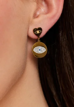 Liquorish Evil Eye Earring