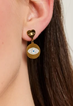Liquorish Evil Eye Earring