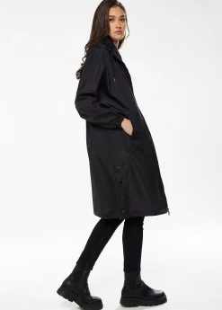 Liquorish Never Give up Parka in Black