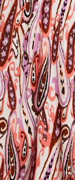 Liquorish Paisley Printed High-Low Wrap Midi Dress