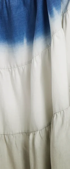 Ombre Smocked Waist Maxi Skirt