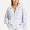 Pastel Stripe Oversized Shirt