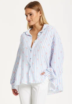 Pastel Stripe Oversized Shirt