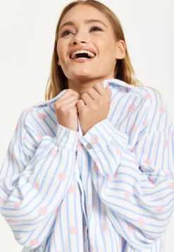 Pastel Stripe Oversized Shirt