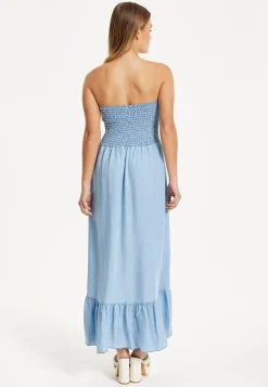 Tencel Strapless Maxi Dress