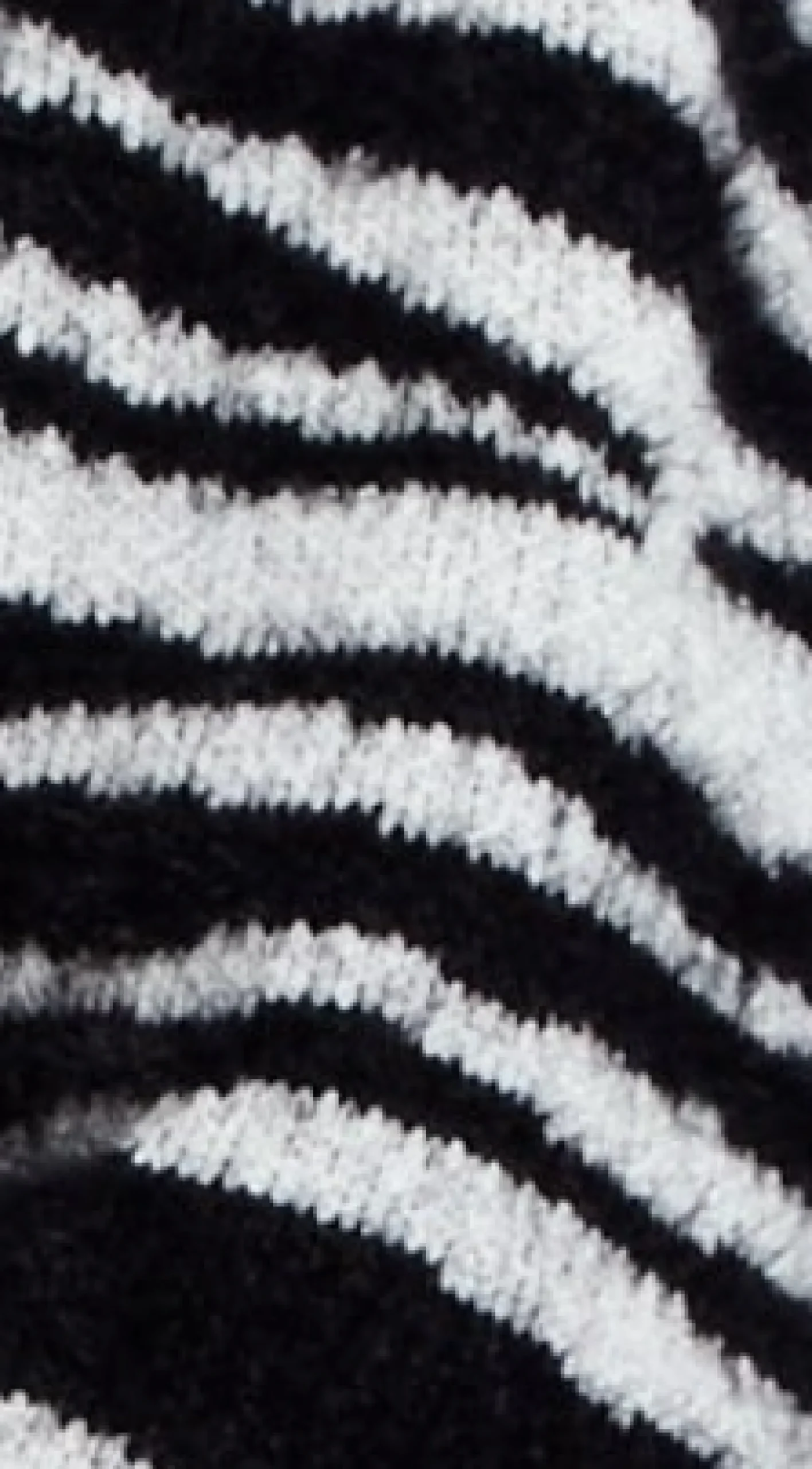 Women's Cardigan - Black and White Zebra Pattern, Fluffy Texture, Wrap Design, Stylish Comfort by Liquorish
