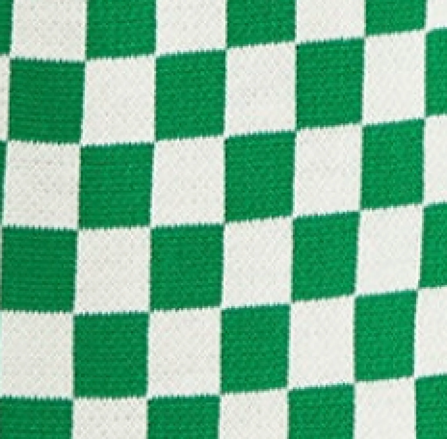Women's Chequered Knitted Vest in Green and Cream - V-Neck, Distinctive Print, Longer Back Hem, Comfortable Fit.