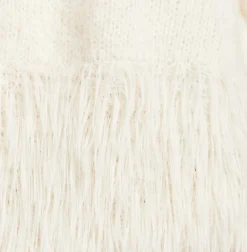 Women's Cream Short Sleeves Jumper with Chic Hem Detail and Loose Fit Design