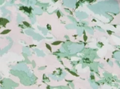 Women's Green Floral Halterneck Crop Top - Co-ord Set, Open Back, Regular Fit, Perfect for Summer