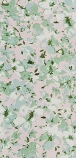 Women's Green Floral Midi Skirt with Front Slit - Perfect for Summer Holidays, Regular Fit - Liquorish