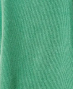 Women's Hooded Sweatshirt with Front Pocket and Drawstring Detail in Green - Casual Comfort with Adjustable Fit