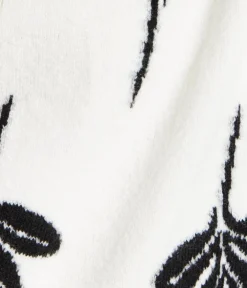 Women's Jumper with Leaf Pattern, High Neck and Long Sleeves for a Cozy Feel
