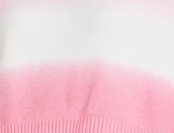 Women's Jumper with Long Sleeves in Chic Pink and White Ombre Design - Perfectly Stylish and Comfortable