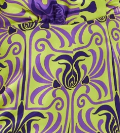 Women's Jumpsuit with V Neck, Wide Palazzo Legs, Elasticated Waist, Regular Fit, Printed Design - Liquorish