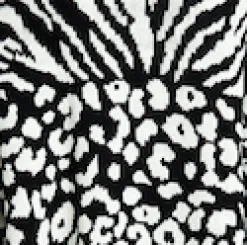 Women's Longline Cardigan in Black and White Zebra Pattern, Long Sleeves, Open Front Design - Liquorish
