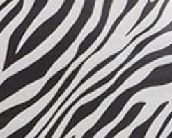 Women's Maxi Dress in Black and White with Zebra Print, Cami Style, Front Slit, and Tie Waist Detail