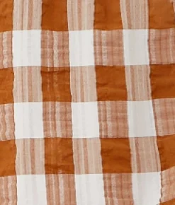 Women's Maxi Dress with Button-Up Front and Fluid Movement in Brown and White - Liquorish