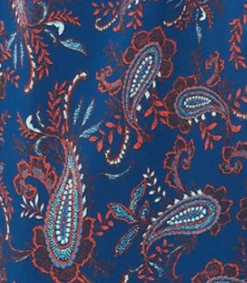 Women's Maxi Dress with Kimono Sleeves and Blue Lace Details in Navy Floral Print - Liquorish