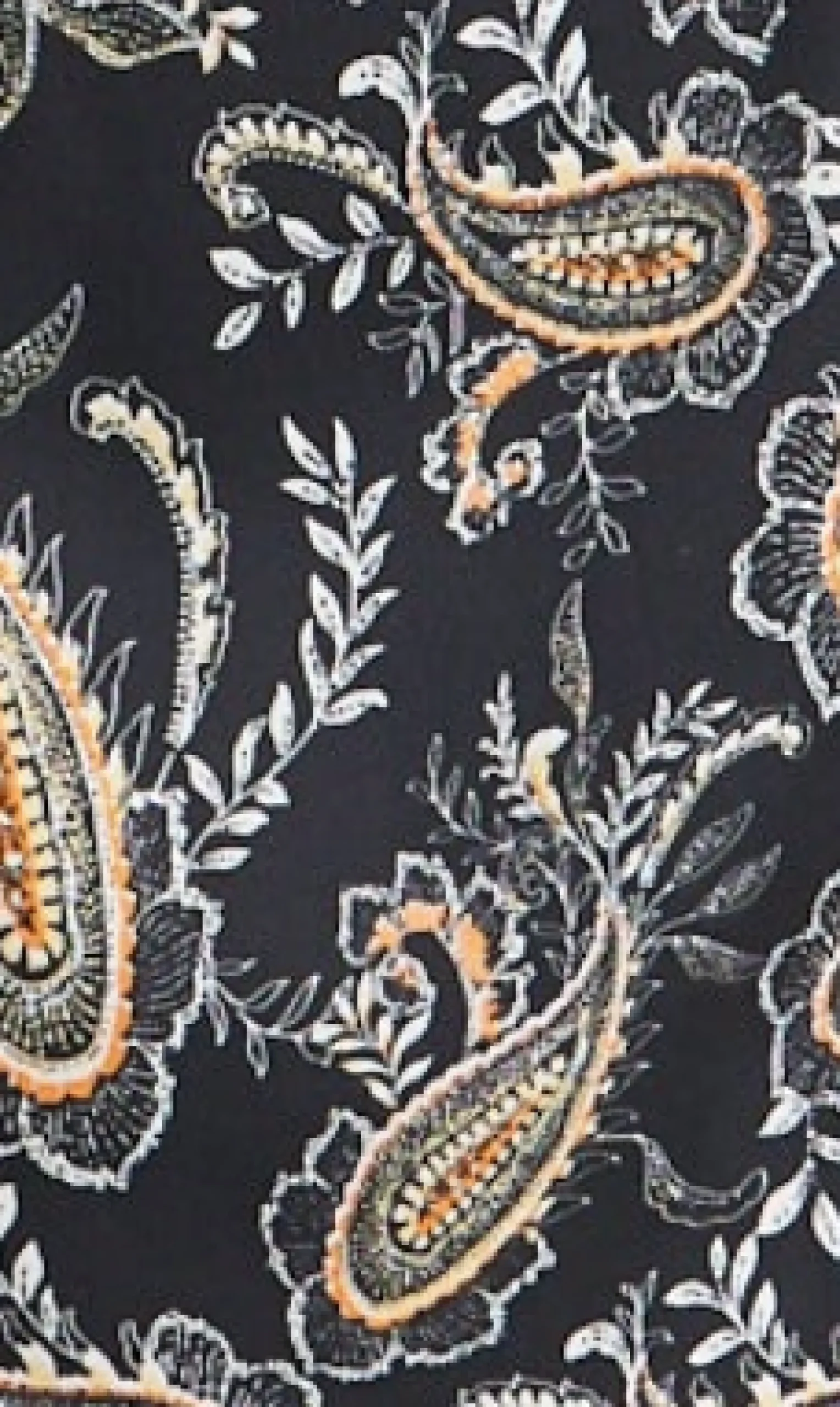 Women’s Maxi Dress with Kimono Sleeves and Orange Lace, Black Floral Print Wrap Design, Elegant Style by Liquorish