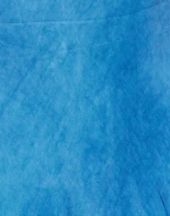 Women's Maxi Dress with Lace Detail, Deep V-Neck, and Ankle Length in Blue - Liquorish