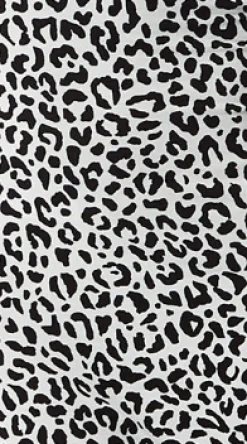 Women's Maxi Dress with Sleeveless Design, Black and White Animal Print, Cut-Out Details - Liquorish