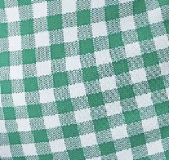 Women’s Midi Dress in Dark Green and White Check, Sleeveless, Chic Knitted Fabric, Figure-Flattering Fit