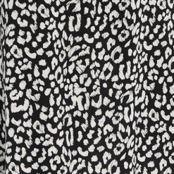 Women's Midi Dress in Leopard Print with Roll-Up Sleeves - Stylish Button Through Design by Liquorish
