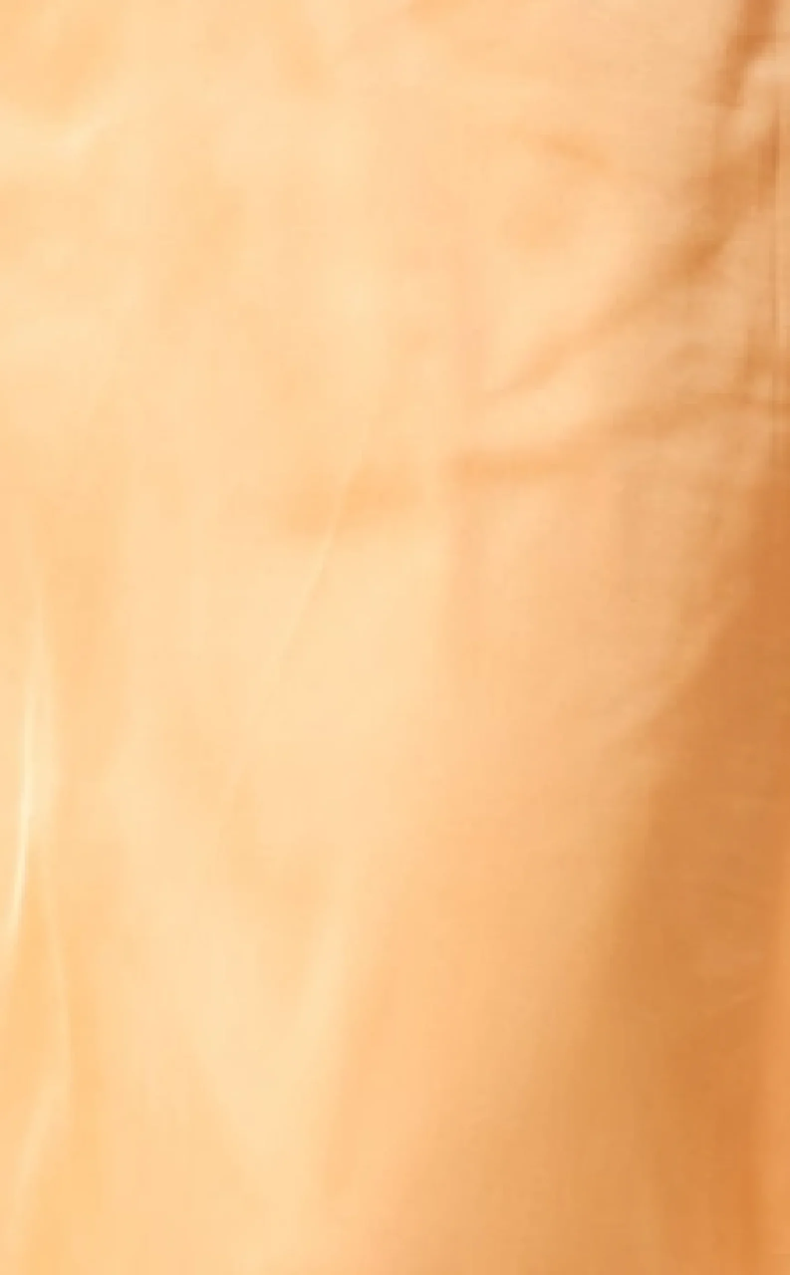 Women’s Midi Dress in Plain Orange with Cami Style and Deep V Neck, Adjustable Straps, Sleeveless - Liquorish