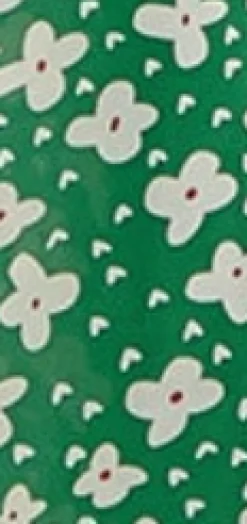 Women's Midi Dress with Long Sleeves in Green - Floral & Heart Print by Liquorish