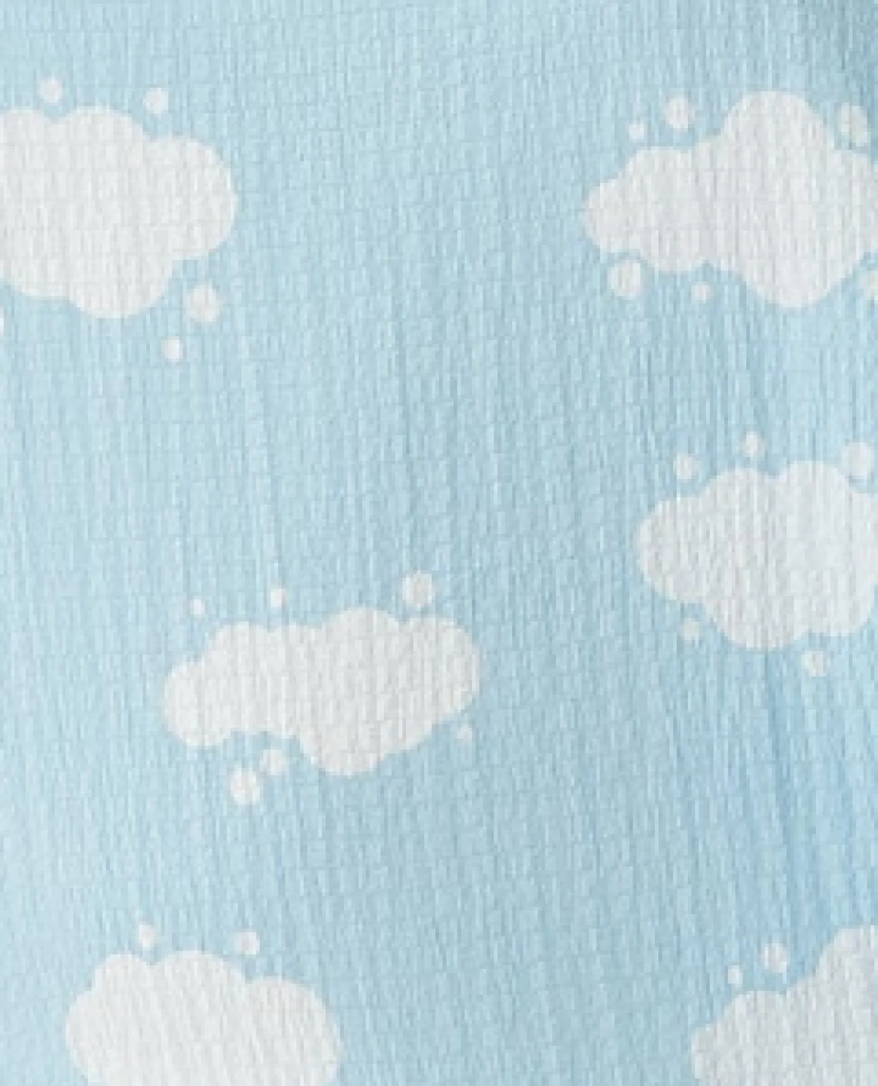 Women's Midi Dress with Short Sleeves and Cloud Print in Blue by Liquorish