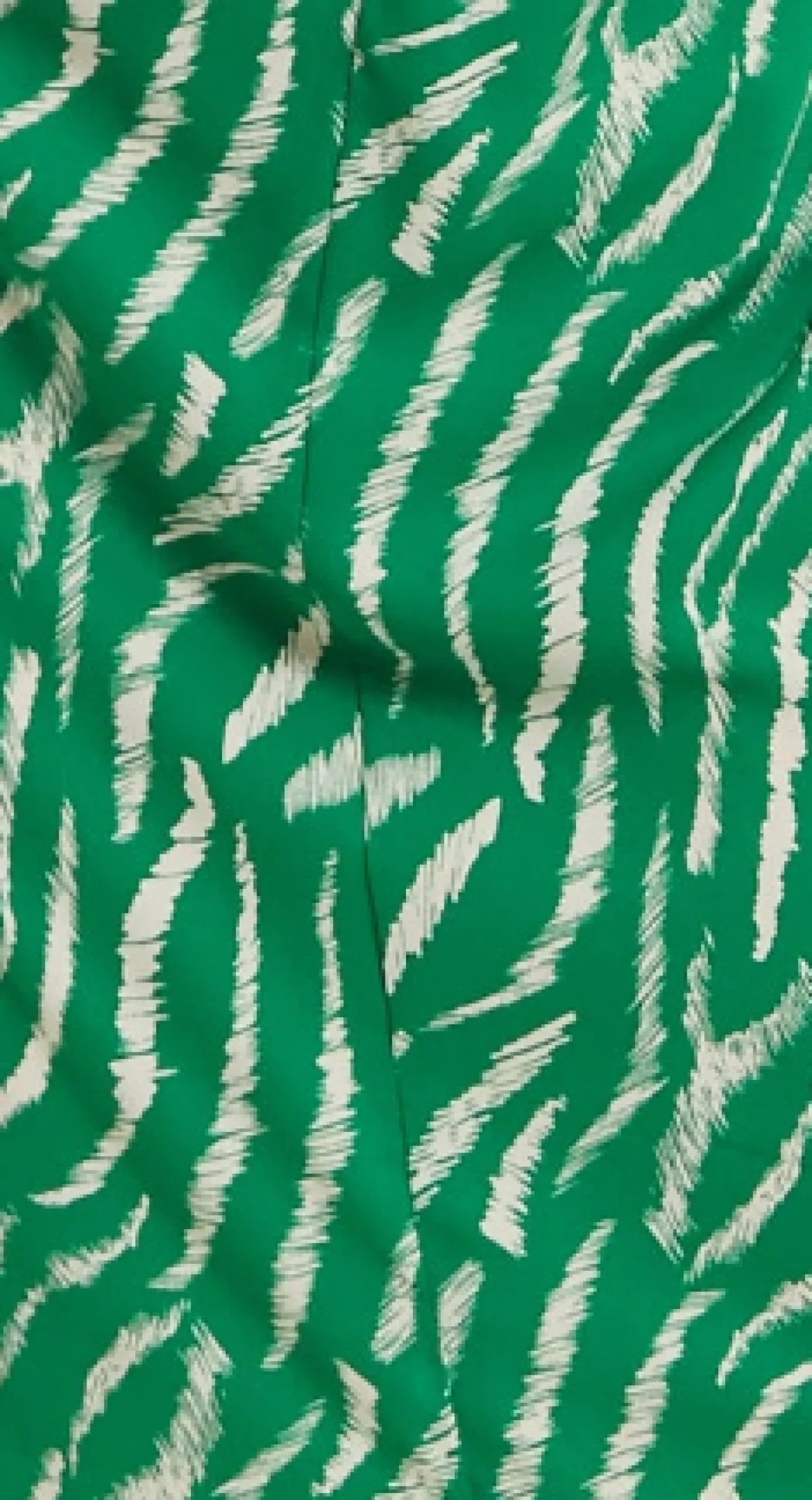 Women's Midi Dress with Short Sleeves in Green Zebra Print and Knot Front Design - Liquorish