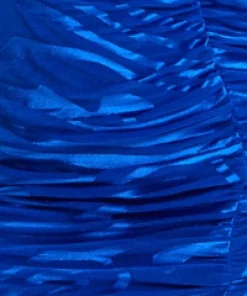 Women's Midi Dress with Sleeveless Design in Royal Blue Zebra Print - Liquorish