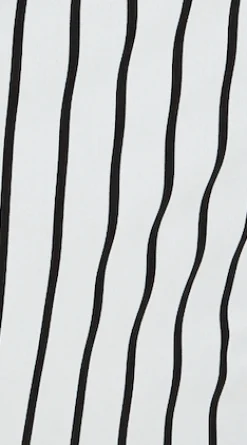 Women's Midi Dress with Spaghetti Straps in Black and White Stripes - Chic Knitted Design by Liquorish