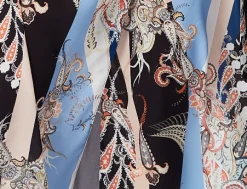 Women's Midi Wrap Dress in Floral Print with Short Kimono Sleeves - Stylish Design to Elevate Your Wardrobe by Liquorish