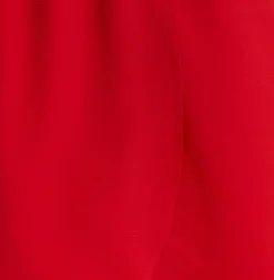 Women's Midi Wrap Dress in Red with Long Sleeves and V Neck - Regular Fit by Liquorish