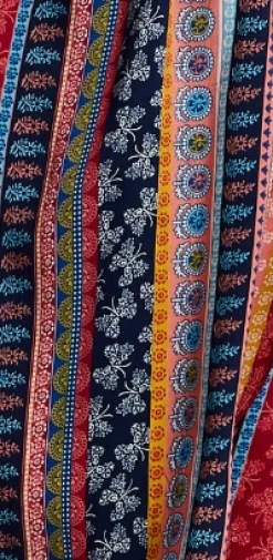 Women's Midi Wrap Dress in Multicolour with Short Sleeves and Paisley Print - Elegant V Neck Design by Liquorish
