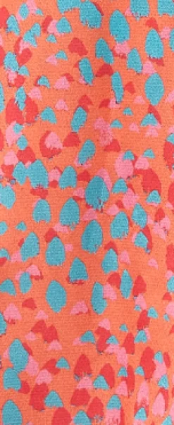 Women's Mini Dress in Vibrant Orange with Kimono Sleeves and Wrap Style - Liquorish