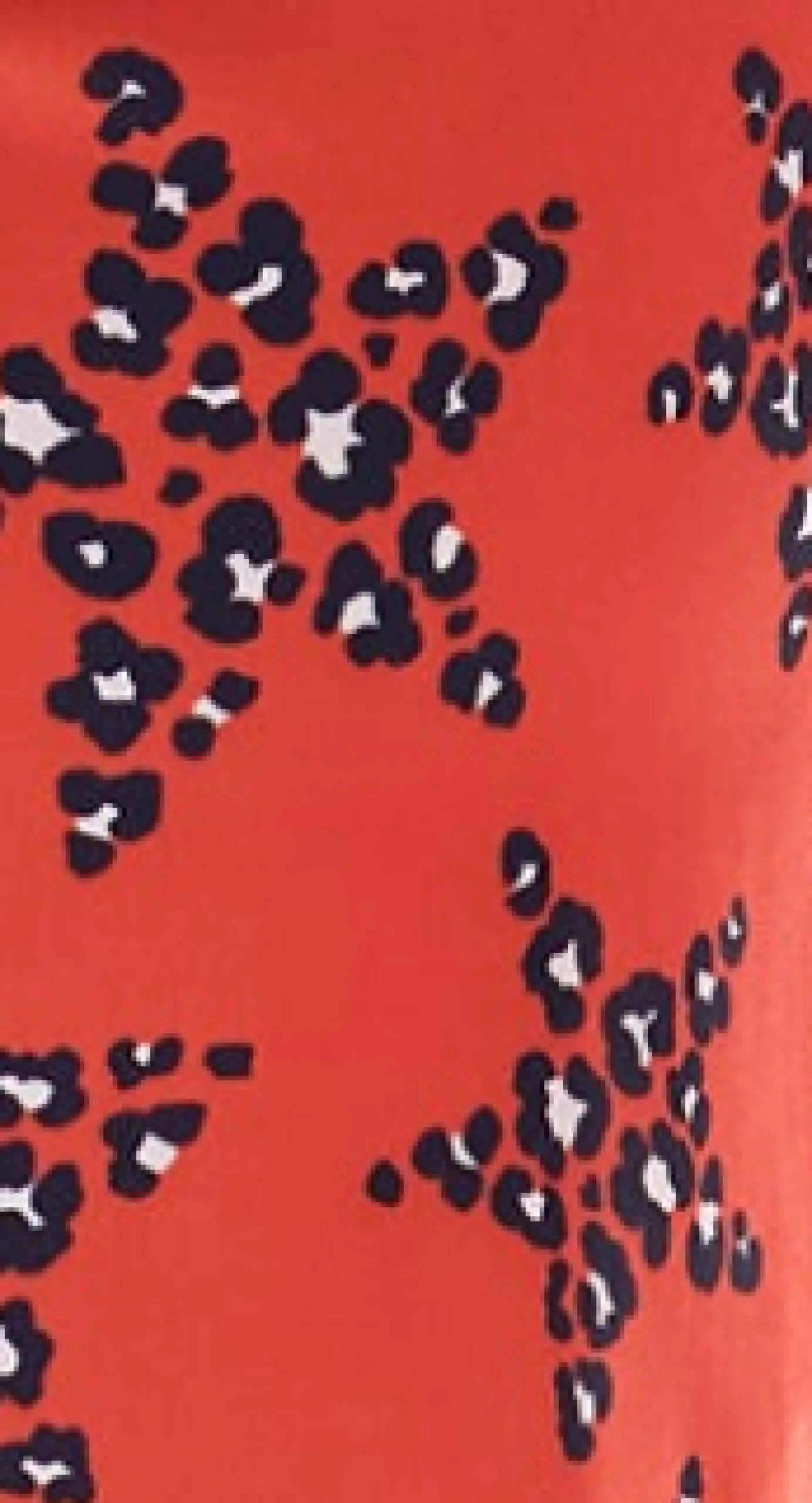 Women's Mini Dress with Collar, Long Sleeves, Twisted Front, and Vibrant Orange Star Print - Liquorish