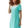 Women's Mini Dress with Lace Collar, Mint Green, Regular Fit, Comfortable Stretch Fabric, Elegant Style - Liquorish