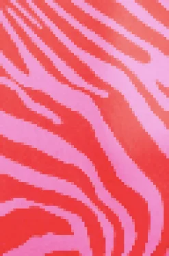 Women's Ski Base Layer Top in Pink Zebra Print with Zip Fastening, Regular Fit, and Thumbhole Cuffs for Comfort