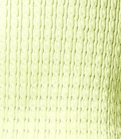 Women's Sleeveless Knitwear Top In Pistachio - High Neck, Regular Fit, Available in UK Sizes S (8), M (10), L (12)
